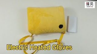 Ladies Electric Heated Gloves Hunting Pouch USB Charging Portable For Office