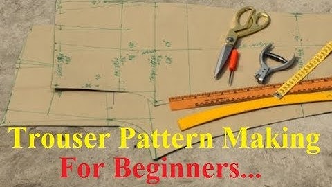 Trouser Pattern Making for Beginners | trouser pattern drafting @rmgpm16