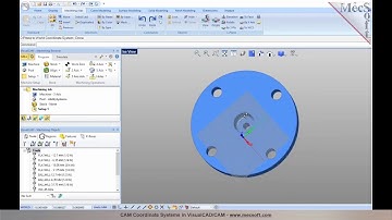 CAM Coordinate Systems in VisualCAD/CAM