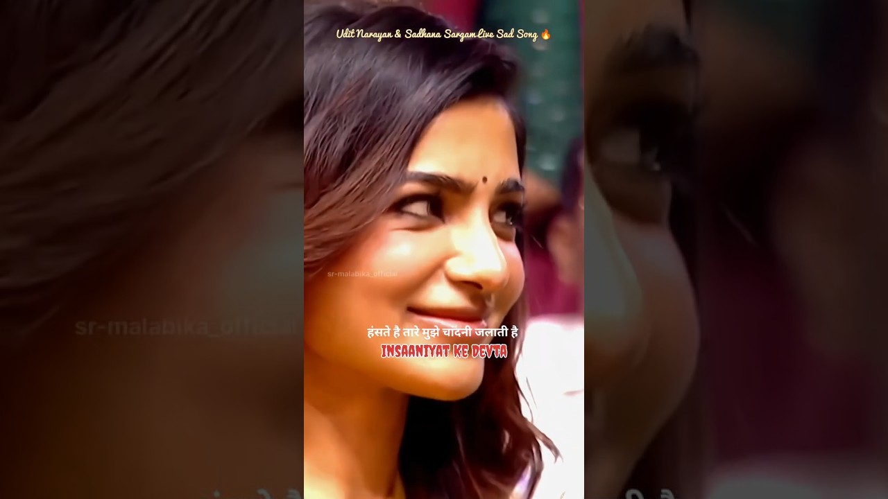 Neend Nehi Aati Mujhe 💎🔥Udit Narayan & Sadhana Sargam Live Sad Song Status #shorts #uditnarayan