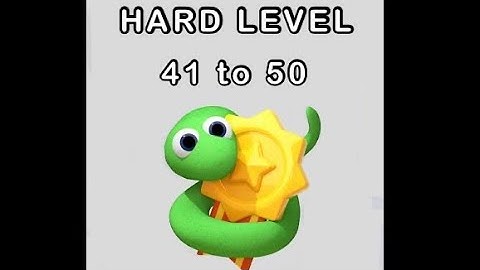 Tangled Snakes HARD LEVEL 41, 42, 43, 44, 45, 46, 47, 48, 49, 50 SOLVED!