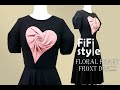 Fifi style  trcutting  draping tri tim hoa hng