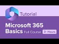 Microsoft 365 Basics Full Course Tutorial (3  Hours)