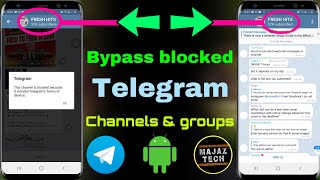 How to bypass Telegram blocked groups and channels | unblock telegram blocked groups android