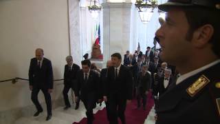 Palazzo chigi, renzi riceve il presidente del turkmenistan
berdimuhamedov