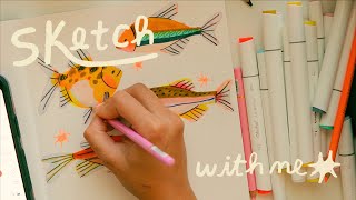 sketch with me: fish edition 🌟 by paloma the peach 12,990 views 7 months ago 18 minutes