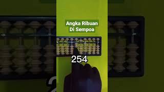 Membaca Angka Ribuan Di Sempoa #abacus #shorts