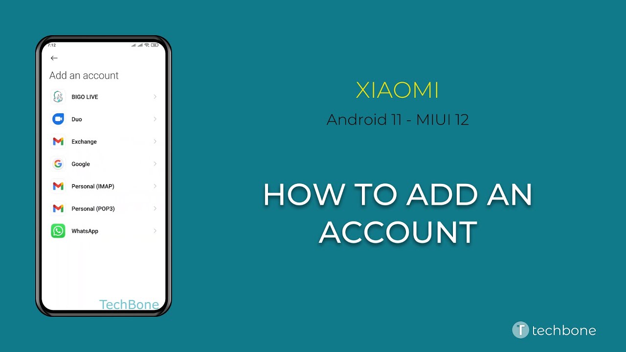 How to Add an Account - Xiaomi [Android 11 - MIUI 12] - YouTube