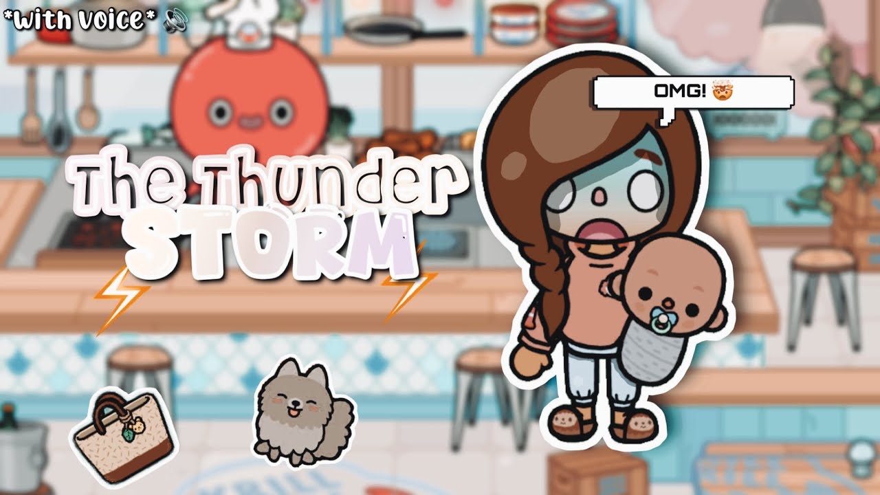 The Thunderstorm ⚡️|| *WITH VOICE* 🎙|| Toca Boca TikTok Roleplay