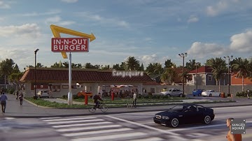 IN N OUT Exterior fly-through in Lumion