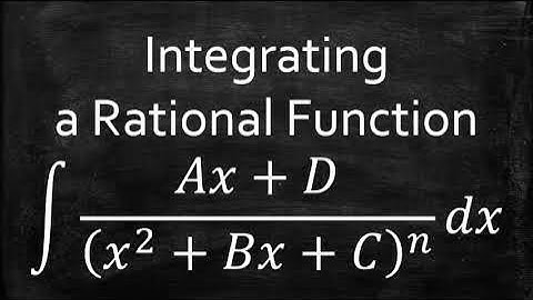 Integrating a Rational Function with an Irreducible Quadratic Trinomial in the Denominator