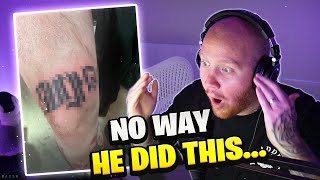 TIMTHETATMAN REACTS TO VIEWERS TATTOOS