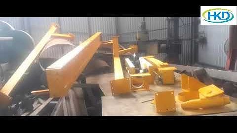 Video cầu trục dầm đơn 2 tấn, 3 tấn, 5 tấn, 7.5 tấn, 10 tấn tại HKD