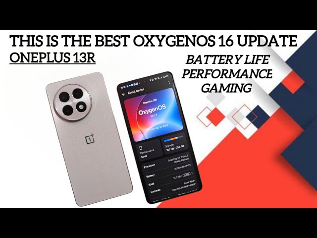 The OnePlus 13R OxygenOS 16 Update is a Game Changer - YouTube
