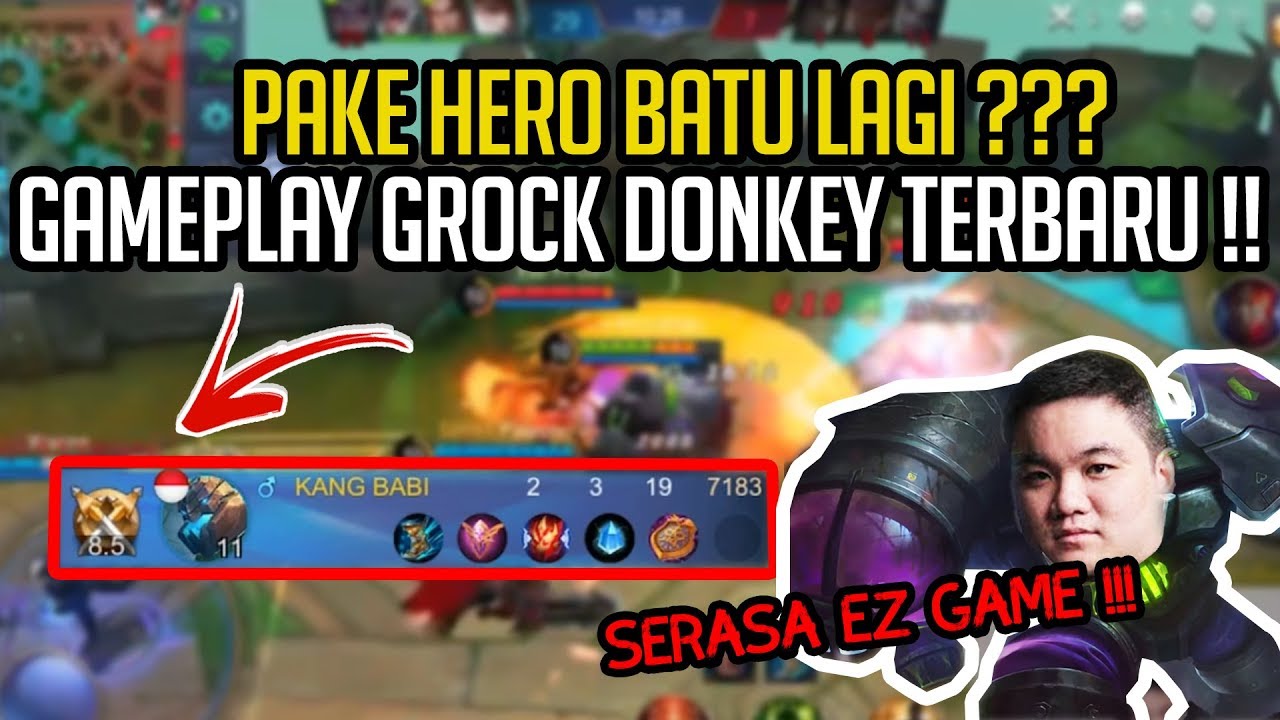 DONKEY PAKE GROCK SEJENIUS EINSTEIN!!! GAME TERASA EZ KALO PAKE BATU INI!!!