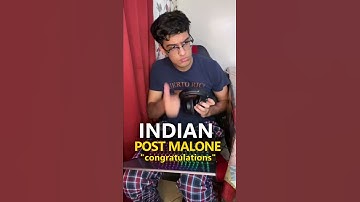 Thumbnail of Indian POST MALONE! Congratulations Remix #shorts