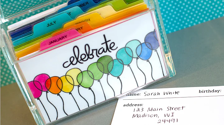 Birthday Index Card Box