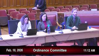 Cambridge Ordinance Committee Meeting – February 10, 2026
