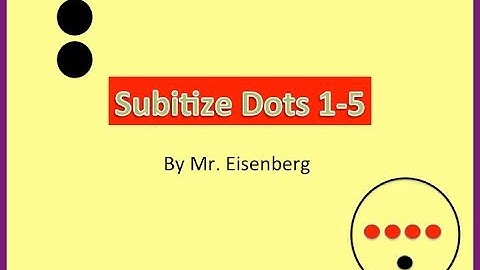 Subitize Practice w/Dots 1-5