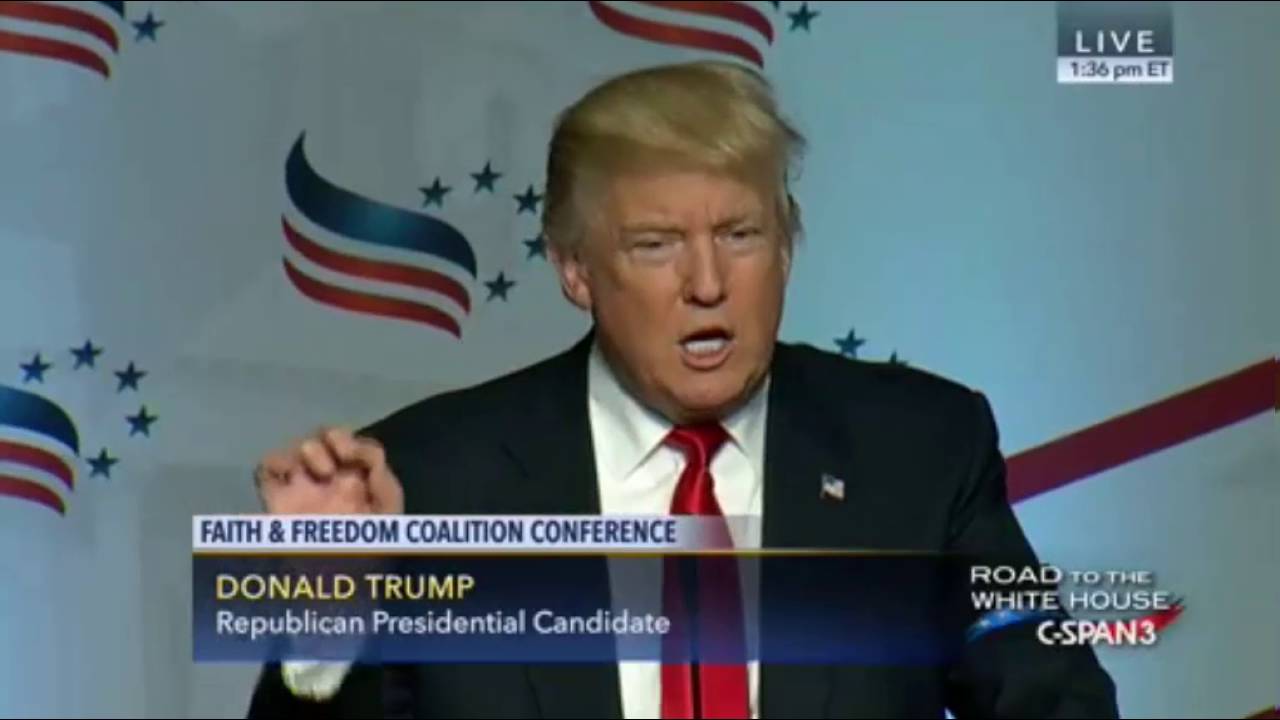 Donald Trump Faith Freedom Conference FULL Speech YouTube