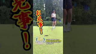 【ゴルフ】2m強フラットライパッティングチャレンジ！#永嶋花音 プロ × #永尾まりや #Shorts