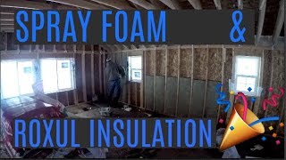 #174 - Installed Spray Foam And Roxul Insulation!