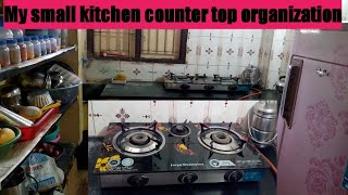 Kitchen tour and countertop organization in tamil // ezhaiyin samayalarai