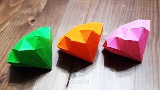 다이아몬드 보석 종이접기 diamond Jewelry origami (designed by Satoshi Kamiya)