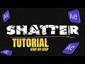 How to create Shatter Text in Adobe After Effects |  after effects text animation tutorial