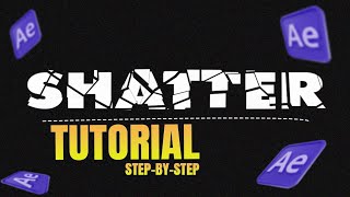 How to create Shatter Text in Adobe After Effects |  after effects text animation tutorial