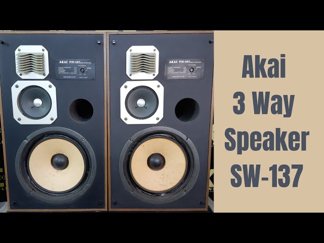 Akai 3 Way Speakers SW 137 How To Use Price And Connection IN