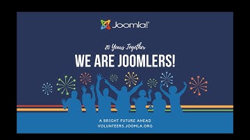 We are Joomlers – 20 Years of Joomla! Together! Join us!