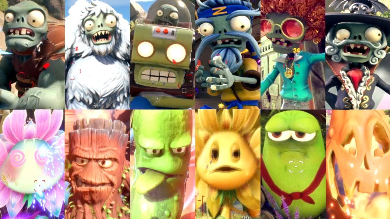 Plants vs. Zombies: Battle for Neighborville - All Bosses Gameplay