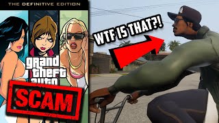 Grand Theft Auto: The Trilogy Definitive Edition is a SCAM!
The Grand Theft Auto Trilogy Definitive Edition collection looks and plays worse than the original games. Rockstar also went the extra mile and removed the original versions from various storefronts so people can’t buy them anymore. This is a total SCAM!
Twitter: https://twitter.com/JohnnyZaccari
#GrandTheftAuto #DefinitiveEdition #Rockstar Grand Theft Auto: The Trilogy Definitive Edition is a SCAM!
