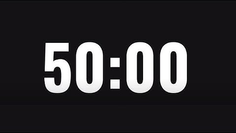 ĐỒNG HỒ ĐẾM NGƯỢC 50 PHÚT| VỪA ĐÚNG THỜI GIAN LÀM BÀI| CHO MỖI MÔN THI THÀNH PHẦN| TỔ HỢP KHTN