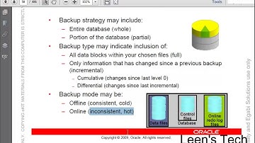 Oracle DBA 11g Tutorial in Bangla: Lesson#15 Performing Database Backups
