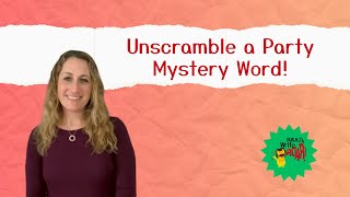 Find This Mystery Word That's a Synonym for Party! | Mystery Words Episode 4