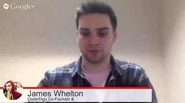 Middlebury CSE Hangouts on Air -- James Whelton, Coder Dojo