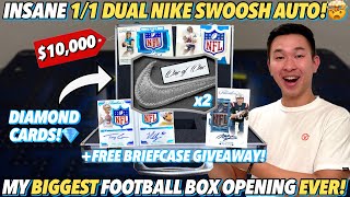 OPENING A $10,000 BRIEFCASE OF HIGH-END FOOTBALL CARDS (INSANE 1/1 PULL 🤯)! 2021 Panini Flawless FB