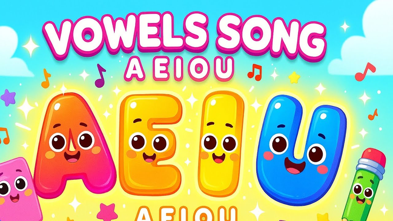 Vowels Song for Kids | A E I O U | Learn Vowel Sounds for Toddlers ...