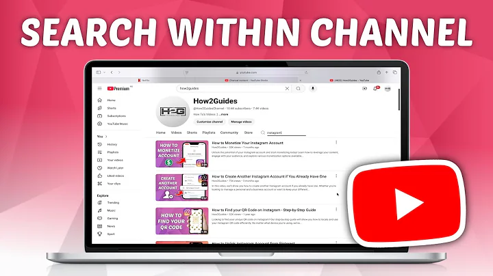 How to Search for Videos within a Specific YouTube Channel
