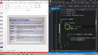 HelloWorld (data types and variables - C#)
