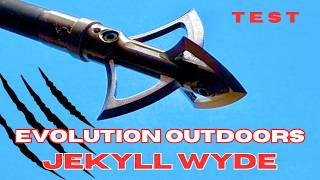 EVOLUTION OUTDOORS JEKYLL WYDE  BROADHEAD TEST #elitearchery #ravincrossbows
