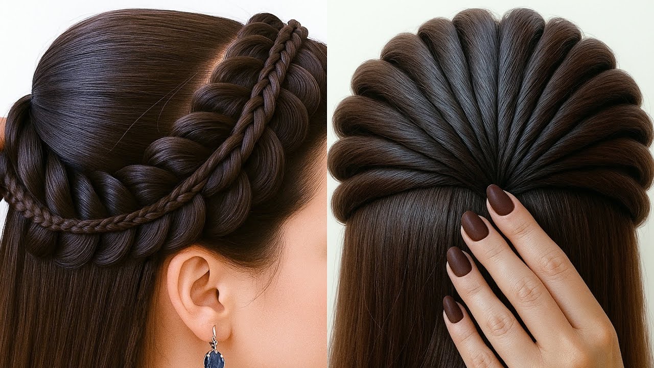 новая модная прическа - красивая прическа для девочек | дизайн волос | прическа для девушки