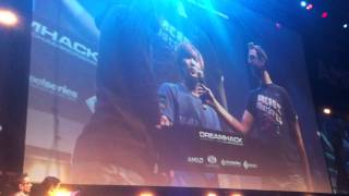 Dreamhack Winter 2011 Starcraft 2 finals Liquid HerO vs. EGPuMa the conclusion from the crowd POV