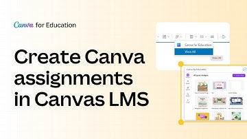 How to Create Canva Assignments in Canvas LMS  | Canva for Teachers