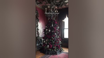Goth Christmas Tree DIY Concept #christmas #diy #goth #interiordesigner