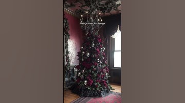 Goth Christmas Tree DIY Concept #christmas #diy #goth #interiordesigner