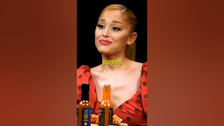 Ariana Grande sings a HIGH Note after eating World's SPICIEST Wing 😳🔥