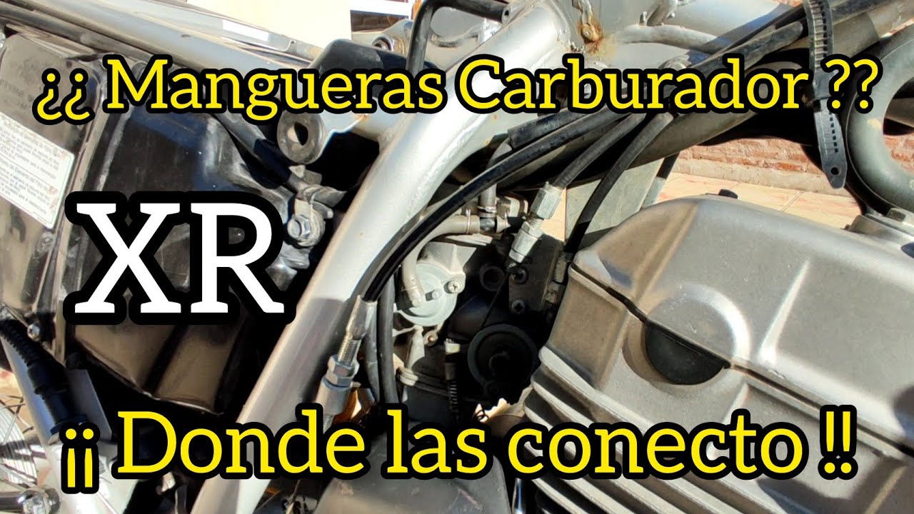 Honda Tornado XR 250 - Conexión mangueras carburador - Mangueiras do carburador -